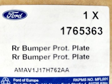 BÍLÁ LIŠTA OSOBNÍ STRÁŽCE NÁRAZNÍKU ZADNÍHO FORD B-MAX NOVÁ OE