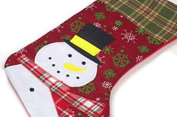 НАБОР 2 РОЖДЕСТВЕНСКИХ НОСКОВ ДЛЯ ПОДАРКОВ XL 43см