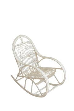 FOTELIK BUJANY wiklinowy BIAŁY z wikliny