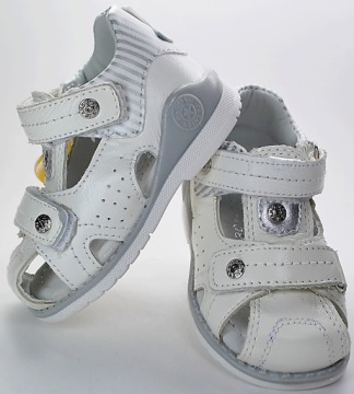 Босоножки ЭКРУ, каблук 100% кожа THOMAS, размер 25