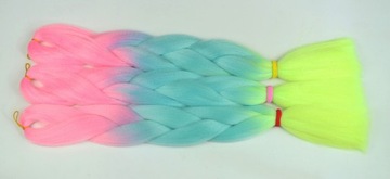 СИНТЕТИЧЕСКИЕ волосы для наращивания ЦВЕТНЫХ кос.