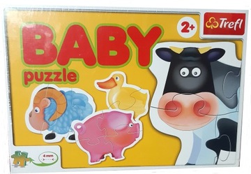 TREFL PUZZLE Baby kontury Zwierzęta wiejskie