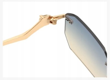 Прямоугольные узкие ретро очки без бретелек унисекс MAXIGROUP тренд 2024