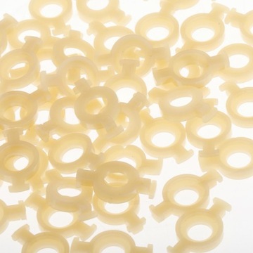 50 шт. направляющие для трубного клапана, держатель-зажим, жесткий пластиковый музыкальный материал