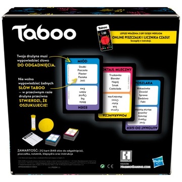 Игра HASBRO Party Taboo, игра невысказанных слов, польская версия F5254