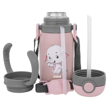 ТЕРМОС КРУЖКА ДЛЯ ДЕТЕЙ БУТЫЛКА БУТЫЛКА С ТРУБКОЙ 2В1 РУЧКА ПОВОДОК