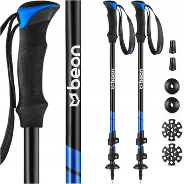 KIJE TREKKINGOWE KIJKI NORDIC WALKING DO CHODZENIA PO GÓRACH REGULOWANE