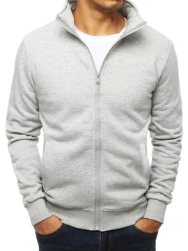 BLUZA MĘSKA ROZPINANA SZARA bx4109 - XXL