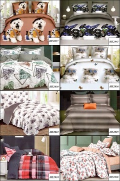 KOMPLET POŚCIELI 135x200 + PRZEŚCIERADŁO WIOSENNA POŚCIEL DUŻO WZORÓW