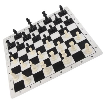 Портативный набор шахмат из полипропилена, 32 шахматные фигуры, шахматы, 24 шашки зеленого и белого цвета