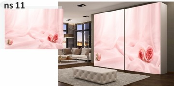 Дверная наклейка гардеробной мебель шпон до размера