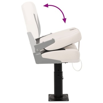 VidaXL Складное сиденье для лодки, 2 предмета, с низкой спинкой и ремнем.