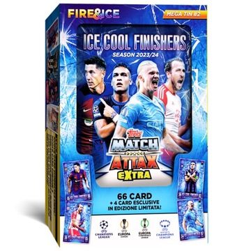 Match Attax Extra Duża Puszka 2024 Ice Cool Finishers Karty piłkarskie