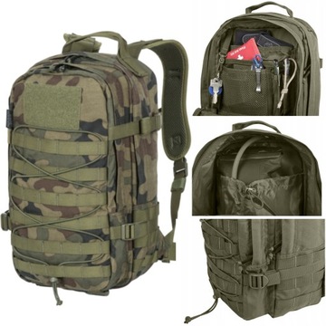 Plecak Męski Damski Do Pracy Turystyczny Helikon RACCOON PL Woodland 20L
