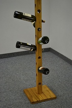 WINIARKA drewniana dębowa STOJAK na wino 150 cm