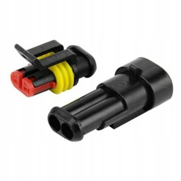 20 комплектов 2-контактных водонепроницаемых разъемов Superseal