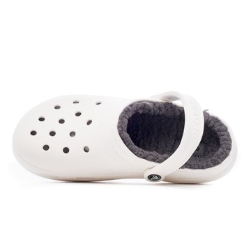 Buty Crocs Classic Lined Clog White/Grey 203591-10M 41-42