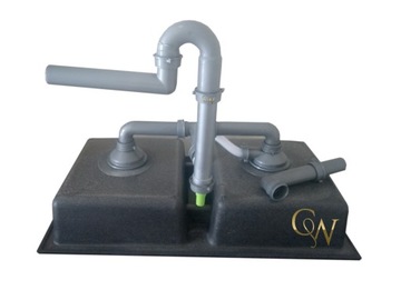 Сифон двухкамерный 2К ручной