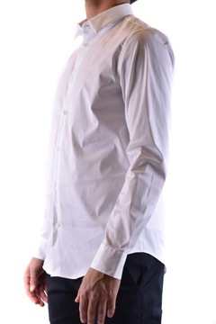 Emporio Armani koszula męska casual 76% cotton 21% polyamide 3% elastane