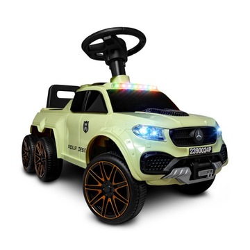 Jeździk XXXL PICKUP NA 6 KÓŁ Muzyka Światła LED prezent na roczek