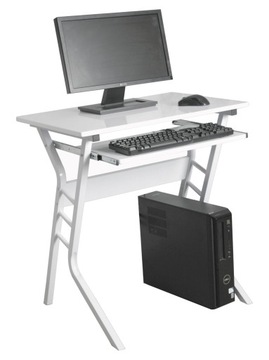 Biurko PRZENOSNE Białe na LAPTOPA KOMPUTER dla STUDENTA do GABINET Furnitex