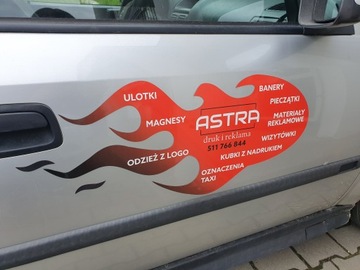 Магниты, магнитные автомобильные наклейки CLAWS, рекламные магниты CLAWS, ASTRA