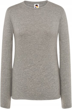 Szara PODKOSZULKA damska Z DŁUGIM RĘKAWEM r. S