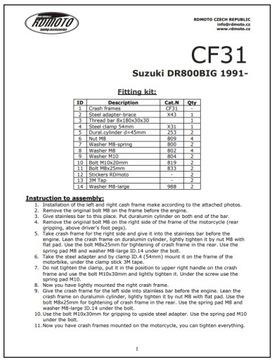 Крышка двигателя, дуги безопасности на Suzuki DR800 Big 91-99