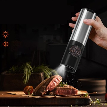 ЭЛЕКТРИЧЕСКАЯ МЕЛЬНИЦА ДЛЯ СОЛИ И ПЕРЦА СО СВЕТОДИОДНОЙ СВЕТОДИОДНОЙ РЕГУЛИРУЕМОЙ ТОЛЩИНОЙ