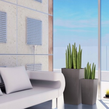 ЦВЕТОЧНЫЙ ГОРШОК RATO DRTS240 АНТРАЦИТОВАЯ ВСТАВКА 24см