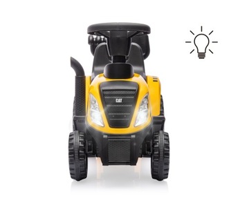 Jeździk z przyczepką Świecące reflektory CAT Traktor dla dzieci Milly Mally