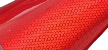 СВЕТООТРАЖАЮЩАЯ САМОКЛЕЯЩАЯСЯ ЛЕНТА КРАСНАЯ ФОЛЬГА 20см