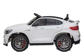 MERCEDES BENZ GLC 63S АККУМУЛЯТОРНЫЙ АВТОМОБИЛЬ ПИЛОТ КОЖА 4x4 МЯГКИЕ КОЛЕСА EVA