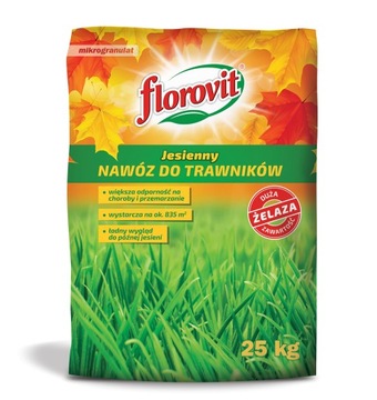 Nawóz jesienny trawa trawnik Florovit 25 kg