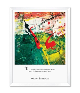 Obraz plakat na ścianę z cytatem WILLIAM SZEKPSIR