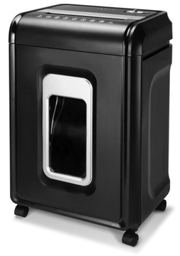 Mocna, cicha niszczarka dokumentów Duży kosz 23L ścinki 4x38mm 16 kartek