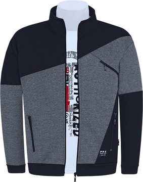 BLUZA MĘSKA FR/SK zamek stójka XXL czarna OKAZJA