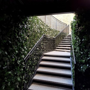 SZTUCZNY ŻYWOPŁOT BLUSZCZ ZIELONA ŚCIANA OSŁONA NA BALKON SIATKA 1,5x3m