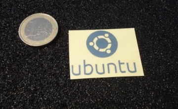 Наклейка UBUNTU LOGO Metal Edition 42 x 28 мм 184