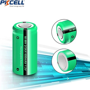 Akumulatorki 2/3AA 650 mAh PKCELL 4 szt