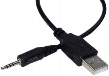 Кабель USB 2.0 — Mini Jack 3,5 мм, Aux, 1 м