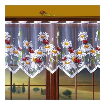 Короткая кухонная штора, разноцветная LODYBUGS FLOWERS 70см 623568