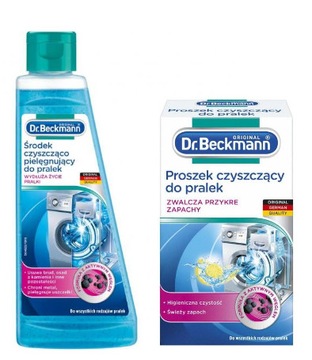 Dr.BECKMANN ZESTAW PŁYN CZYSZCZĄCY DO PRALEK 250ml+ PROSZEK CZYSZCZĄCY 250g