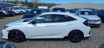 Honda Civic X Hatchback 5d 1.0 VTEC TURBO 126KM 2019 Honda Civic biala perla 1,0 i-vtec ledy duza navi, zdjęcie 3