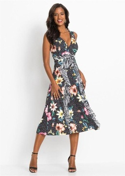 spm SUKIENKA WZORZYSTA MIDI 36/38