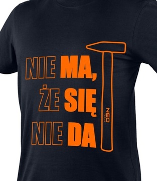 T-SHIRT Z NADRUKIEM MA SIĘ DA ROZMIAR XXXL