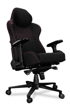Fotel komputerowy biurowy YUMISU 2050 Magnetic Black Pink Tkanina