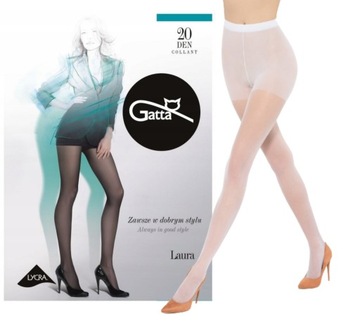 Rajstopy damskie Gatta LAURA 15/20 DEN 3-M bianco