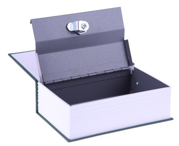 МЕТАЛЛИЧЕСКАЯ КАССЕТНАЯ СЛОВАРЬ-КНИГА СЕЙФ ДЛЯ ДЕНЕГ