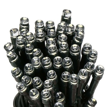 LAMPKI 100 LED NA CHOINKĘ PRĄD ZEW/WEW GIRLANDA ŚWIETLNA 8,5m BIAŁE ZIMNY